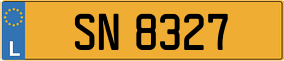 Trailer License Plate